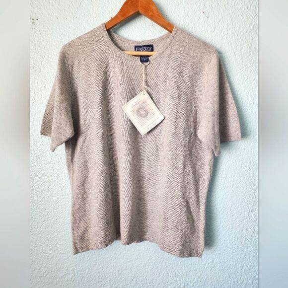 Lands' End Cashmere Gray Crew Neck Sweater Soft Knit Classic - Picture 1 of 8